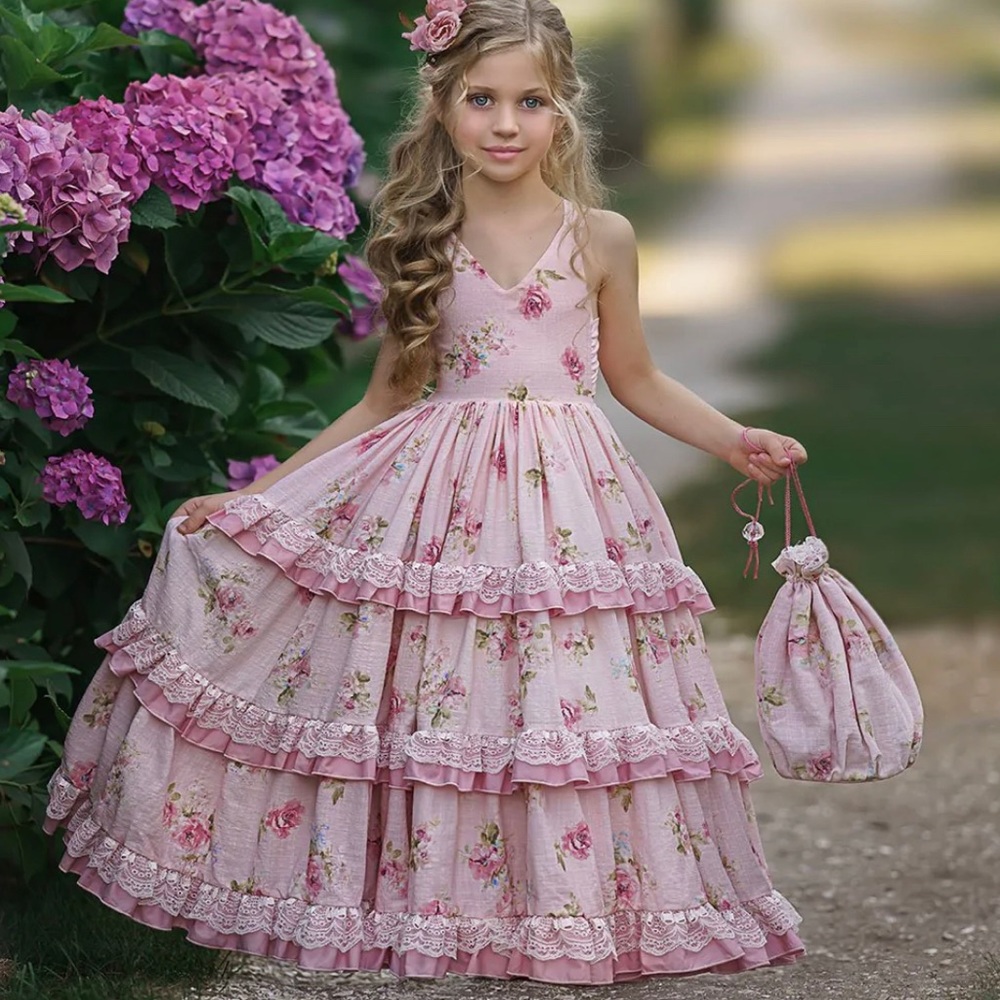 Girls Dollcake Her Rose Garden Frock